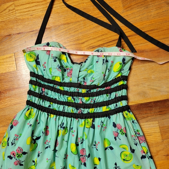 Betsey Johnson Vintage Y2K Lemon Halter Dress - Picture 12 of 16